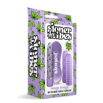 Kép 4/4 - Stoner Bonga Bunga - rúd vibrátor szett (4 részes) - lila - 4