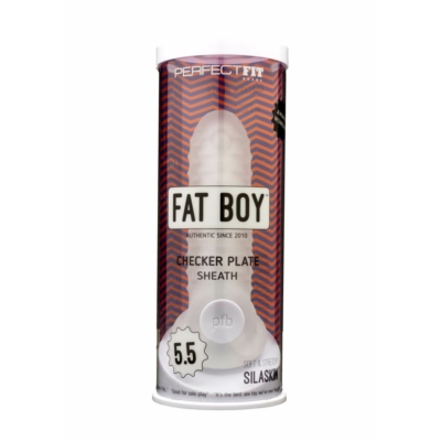 Kép 1/7 - Fat Boy Checker Box - péniszköpeny (15cm) - tejfehér