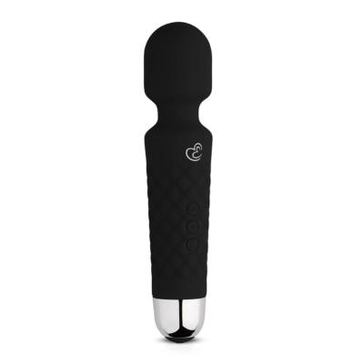 Kép 1/7 - EasyToys Mini Wand - akkus masszírozó vibrátor (fekete)
