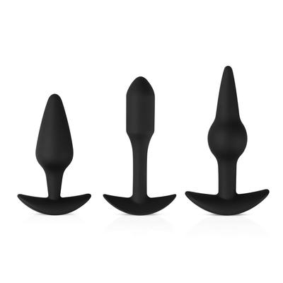 Kép 1/10 - Easytoys Pleasure kit - változatos anál dildó szett (fekete)