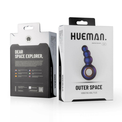 Kép 7/7 - Hueman Outer Space - akkus, gyöngyös anál vibrátor fogógyűrűvel (lila) - 7