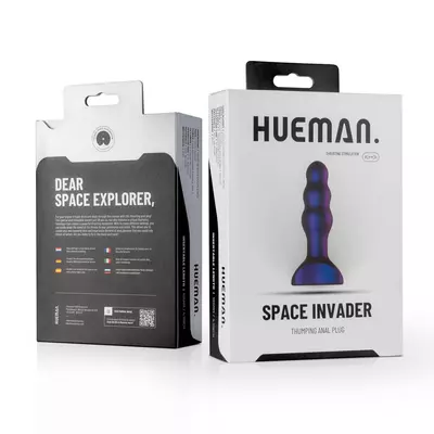 Kép 17/17 - Hueman Space Inveder - akkus, vízálló anál vibrátor (lila) - 9