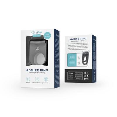 Kép 9/9 - Easytoys Admire Ring - vibrációs pénisz- és heregyűrű (fekete) - 9