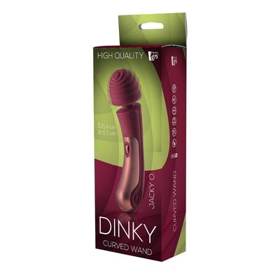 Kép 8/8 - Dinky Jacky 0. Wand - akkus, masszírozó vibrátor (bordó) - 8