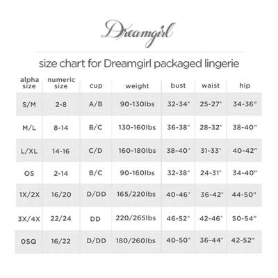 Kép 4/4 - Dreamgirls Maid Plus Size Sheer Mesh - szobalány jelmez (XL-XXL) - 4