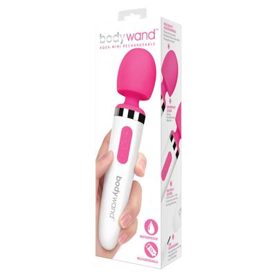 Kép 2/2 - Bodywand Aqua Mini - akkus, vízálló masszírozó vibrátor (fehér-pink) - 2