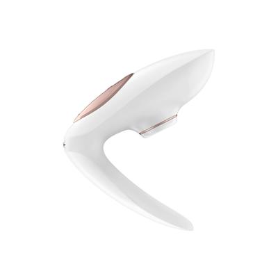 Kép 1/8 - Satisfyer Pro 4 Couples - akkus csiklóizgatós párvibrátor (fehér)