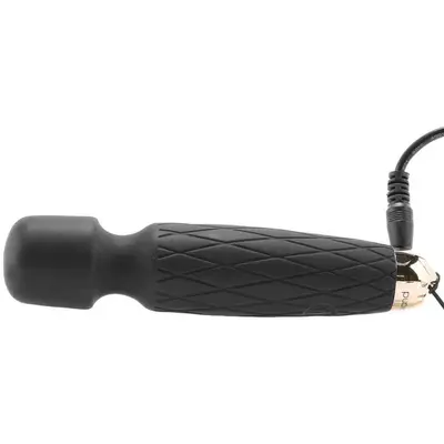 Kép 9/11 - Bodywand Luxe - akkus, mini masszírozó vibrátor (fekete) - 5