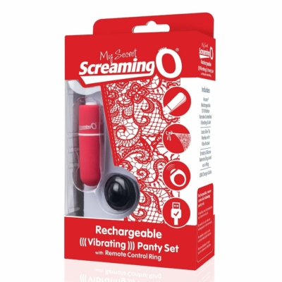 Kép 2/6 - MySecret Screaming Panty - akkus, rádiós vibrációs tanga - piros (S-L) - 2