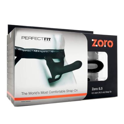Kép 1/7 - Perfect Fit ZORO 6.5- felcsatolható dildó (16,5cm) - fekete