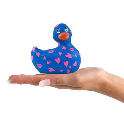 Kép 2/5 - My Duckie Romance 2.0 - szíves kacsa vízálló csiklóvibrátor (kék-pink) - 2