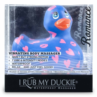 Kép 4/5 - My Duckie Romance 2.0 - szíves kacsa vízálló csiklóvibrátor (kék-pink) - 4
