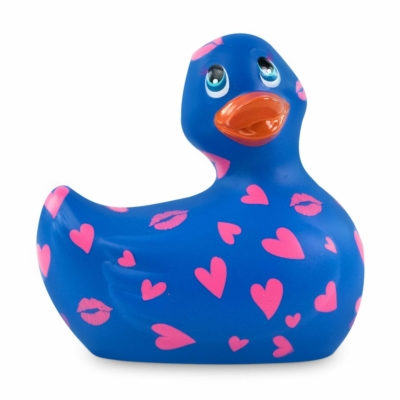 Kép 5/5 - My Duckie Romance 2.0 - szíves kacsa vízálló csiklóvibrátor (kék-pink) - 5