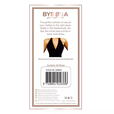 Kép 5/7 - Bye Bra - kétoldalas ruharögzítő szalag (20 db) - 3