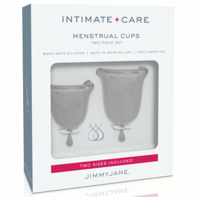 Kép 11/11 - / Jimmy Jane Menstrual Cup - menstruációs kehely szett (áttetsző-fehér) - 6