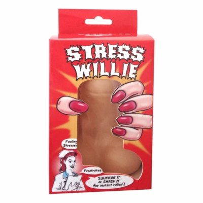 Kép 2/2 - Stress Willie - stresszoldó labda - fütyi (natúr) - 2