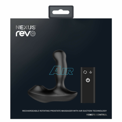 Kép 8/8 - Nexus Revo Air - akkus, rádiós anál vibrátor léghullámos izgatóval (fekete) - 8