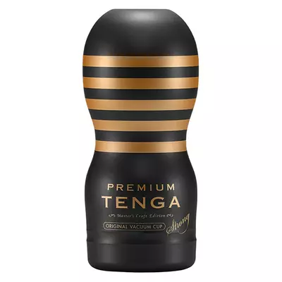 Kép 1/2 - TENGA Premium Strong - eldobható maszturbátor (fekete)