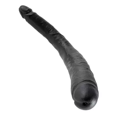 Kép 4/5 - King Cock 16 Tapered - élethű dupla dildó (41cm) - fekete