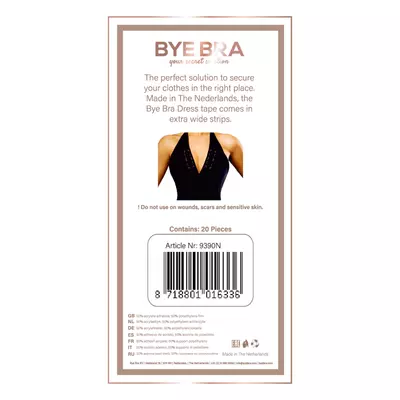 Kép 4/7 - Bye Bra - kétoldalas ruharögzítő szalag (20 db)