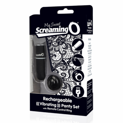 Kép 2/11 - Screaming O MySecret - akkus, rádiós vibrációs tanga - fekete (S-L)