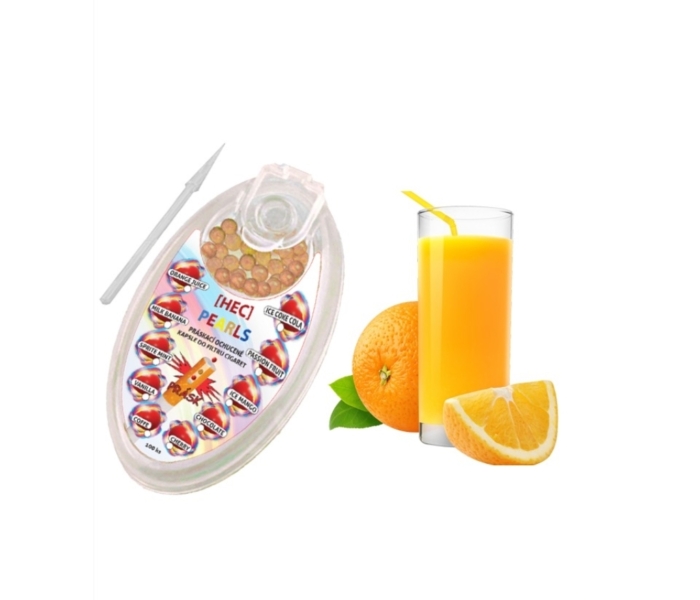 HEC Narancs Juice ízű aromagolyó mentollal - 100 db