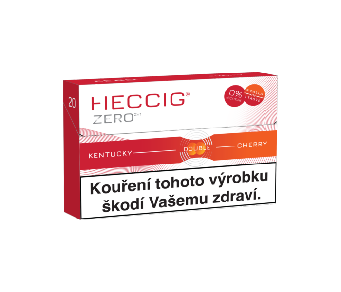 Heccig Zero Kentucky Cseresznye ízű nikotinmentes hevítőrúd - doboz