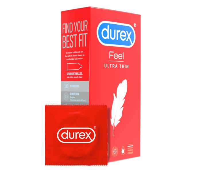 Durex Feel Ultra Thin - ultra élethű óvszer (10db) - 2