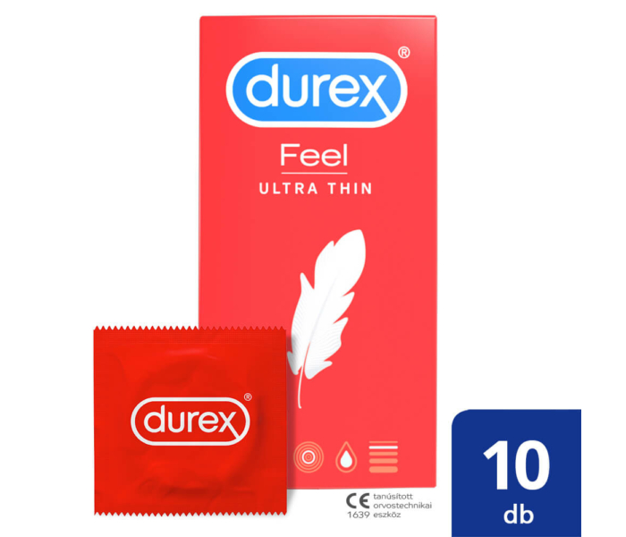 Durex Feel Ultra Thin - ultra élethű óvszer (10db) - 3