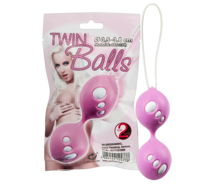 You2Toys - Twin Balls - gésagolyó duó (pink) - 2