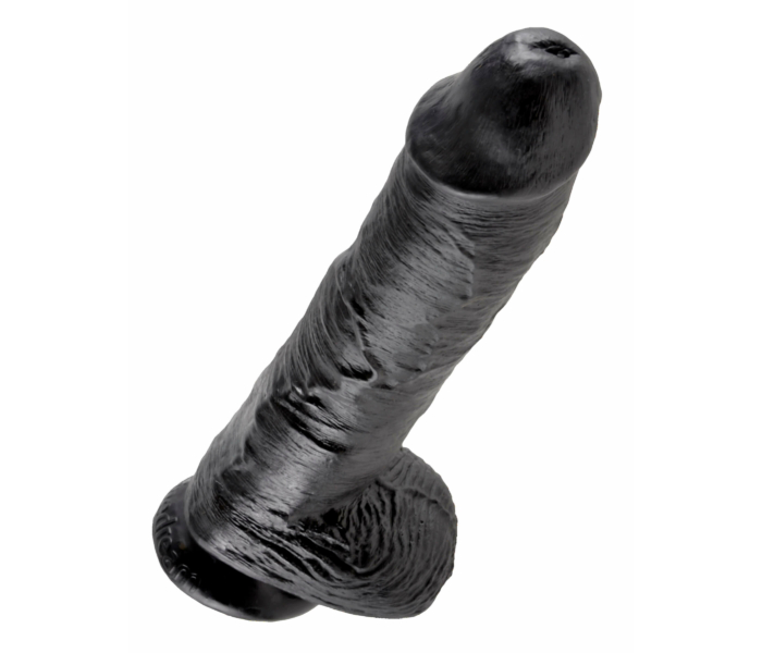 King Cock 10 herés dildó (25 cm) - fekete - 3