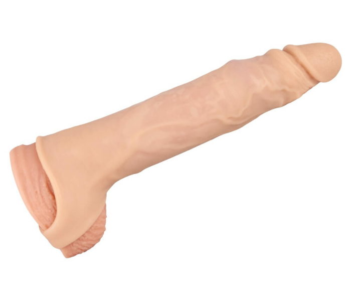 Realistixxx - heregyűrűs péniszköpeny - 16cm (natúr) - 11