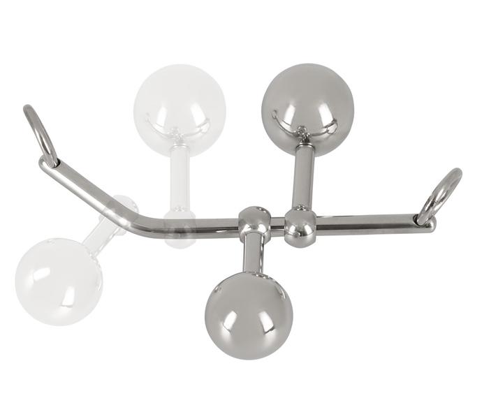 You2Toys Bondage Plugs - fém tágító gömbök (149g) - ezüst - 4