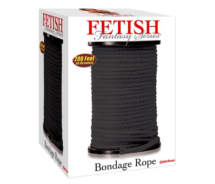 Fetish Bondage kötél - 60m (fekete)