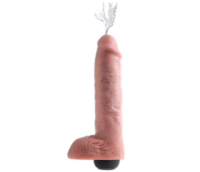 King Cock 11 - élethű spriccelő dildó (28cm) - natúr - 3
