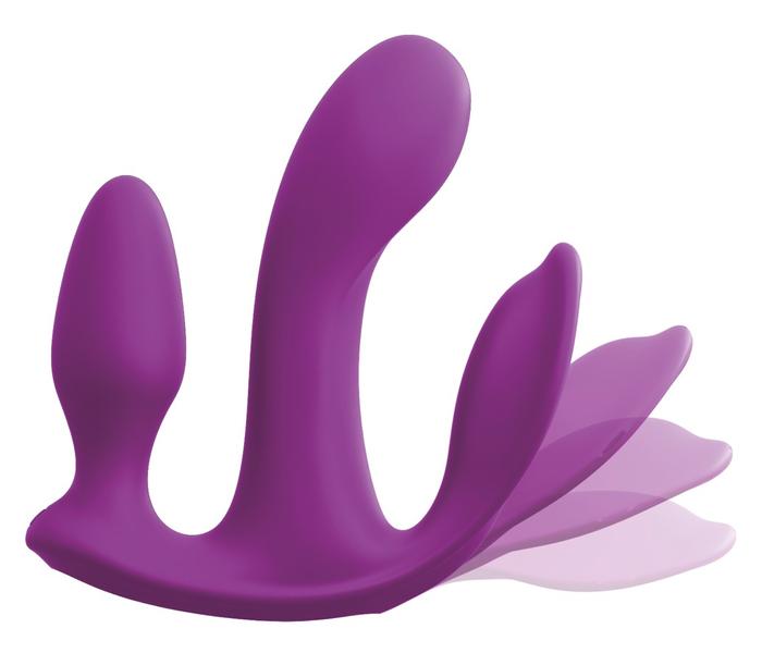 3Some total ecstasy - akkus, rádiós tripla vibrátor (lila) - 3