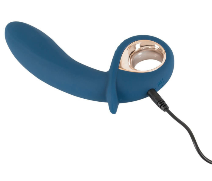 You2Toys - Inflatable Petit - akkus, pumpálható, vízálló vibrátor (kék) - 7