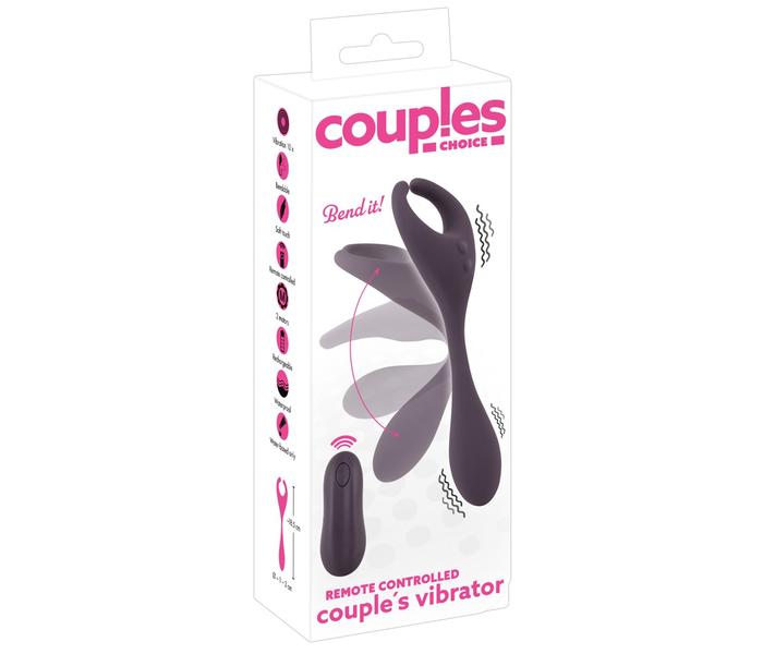 Couples Choice - akkus, rádiós kétmotoros vibrátor (lila) - 3