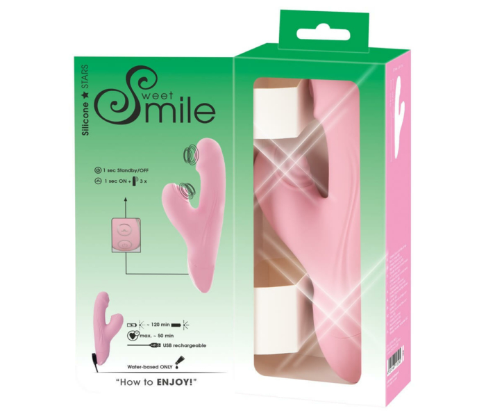 SMILE Thumping G-Spot Massager - pulzáló, masszírozó vibrátor (pink) - 2