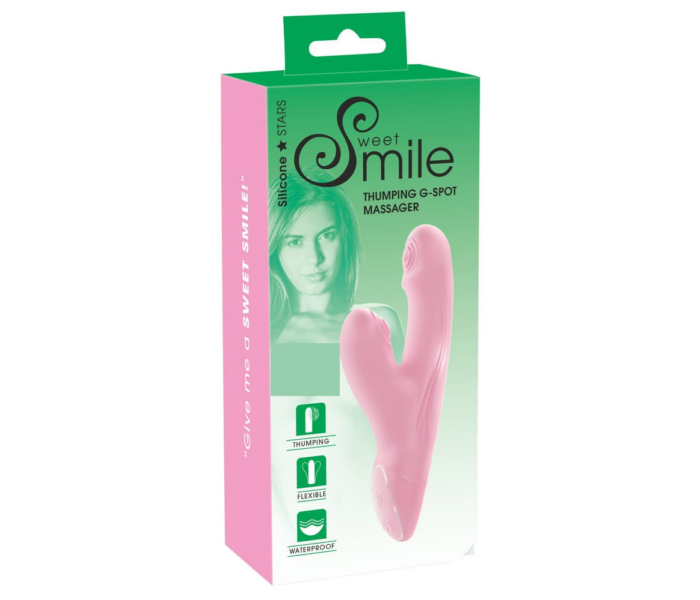 SMILE Thumping G-Spot Massager - pulzáló, masszírozó vibrátor (pink) - 3