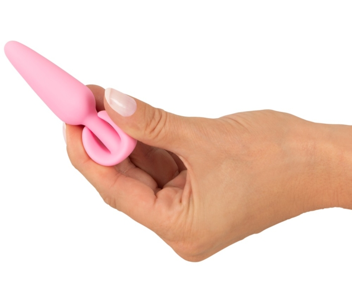 Cuties Mini Butt Plug - szilikon anál dildó - pink (2,1cm) - 7