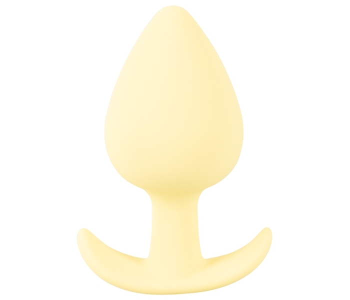 Cuties Mini Butt Plug - szilikon anál dildó - sárga (3,1cm) - 2