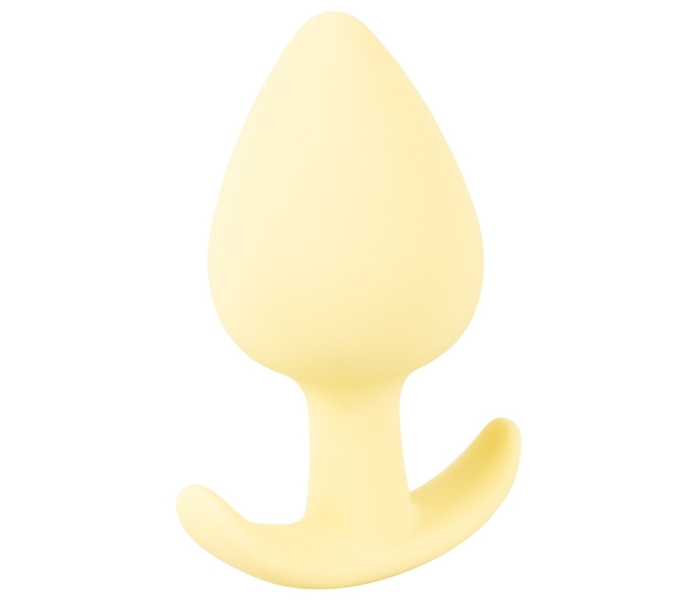 Cuties Mini Butt Plug - szilikon anál dildó - sárga (3,1cm) - 3