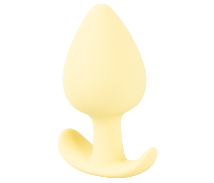 Cuties Mini Butt Plug - szilikon anál dildó - sárga (3,1cm) - 4