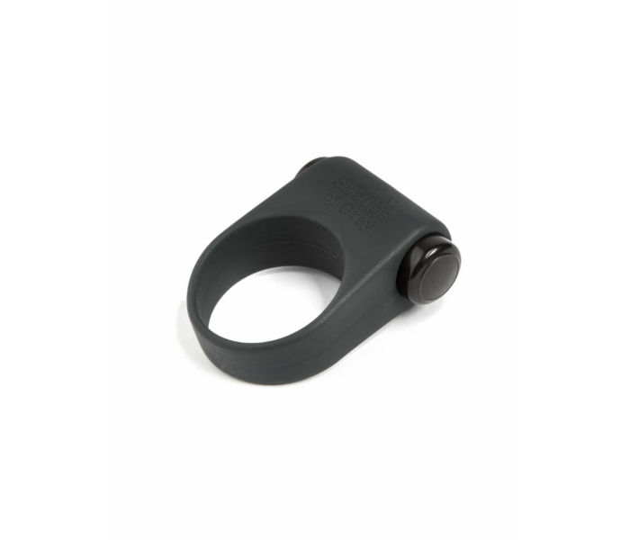 A szürke ötven árnyalata - szilikon vibrációs péniszgyűrű (fekete) - 2