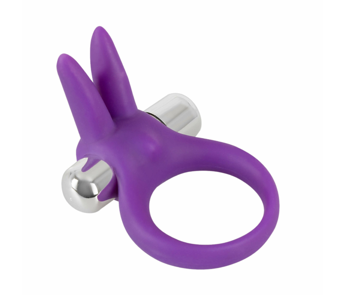 SMILE Rabbit - vibrációs péniszgyűrű (lila) - 3