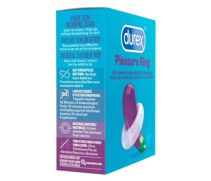 Durex Pleasure Ring - péniszgyűrű (áttetsző) - 2