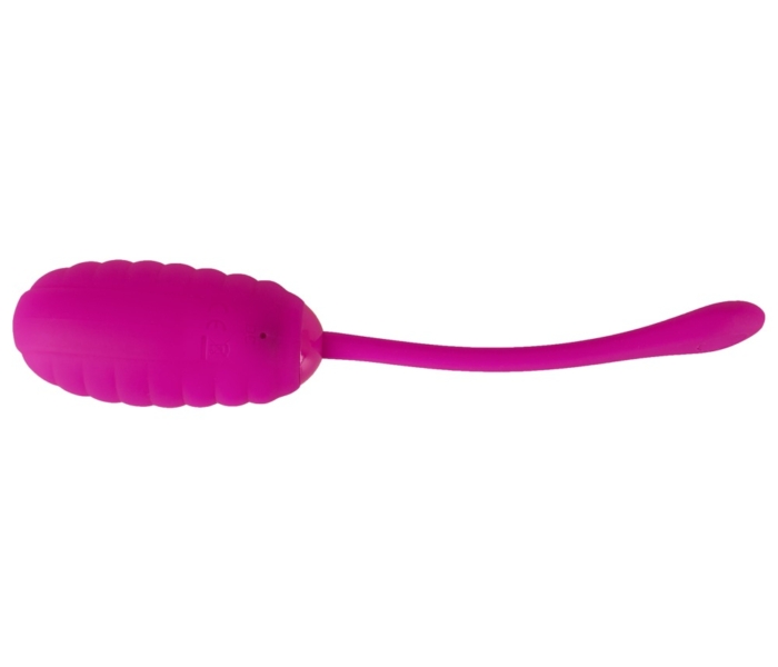 XOUXOU - akkus, bordás vibrációs tojás (pink) - 5