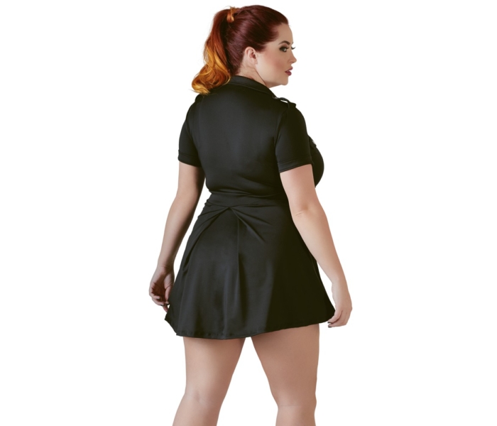 / Cottelli Plus Size - szexi rendőrnő ruha jelmez (fekete) - 4