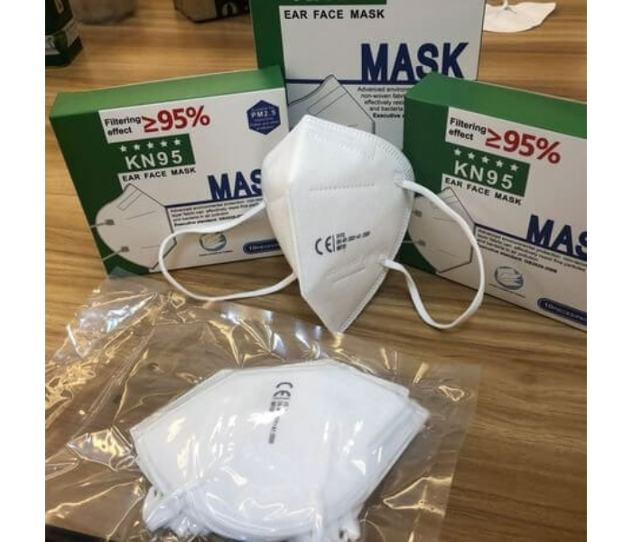 KN95 (FFP2) - Légzésvédelmi arcmaszk - fehér (1db)